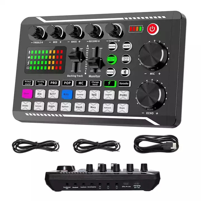 Audio Music Voice Changer - F998 Scheda audio live Sintonizzatore audio