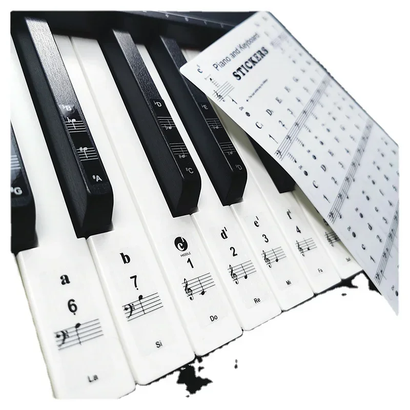 Keyboard Piano 61 Key - 1/2 pezzi di adesivi trasparenti per