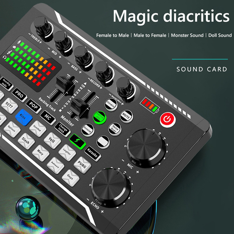 Audio Music Voice Changer - F998 Scheda audio dal vivo Audio