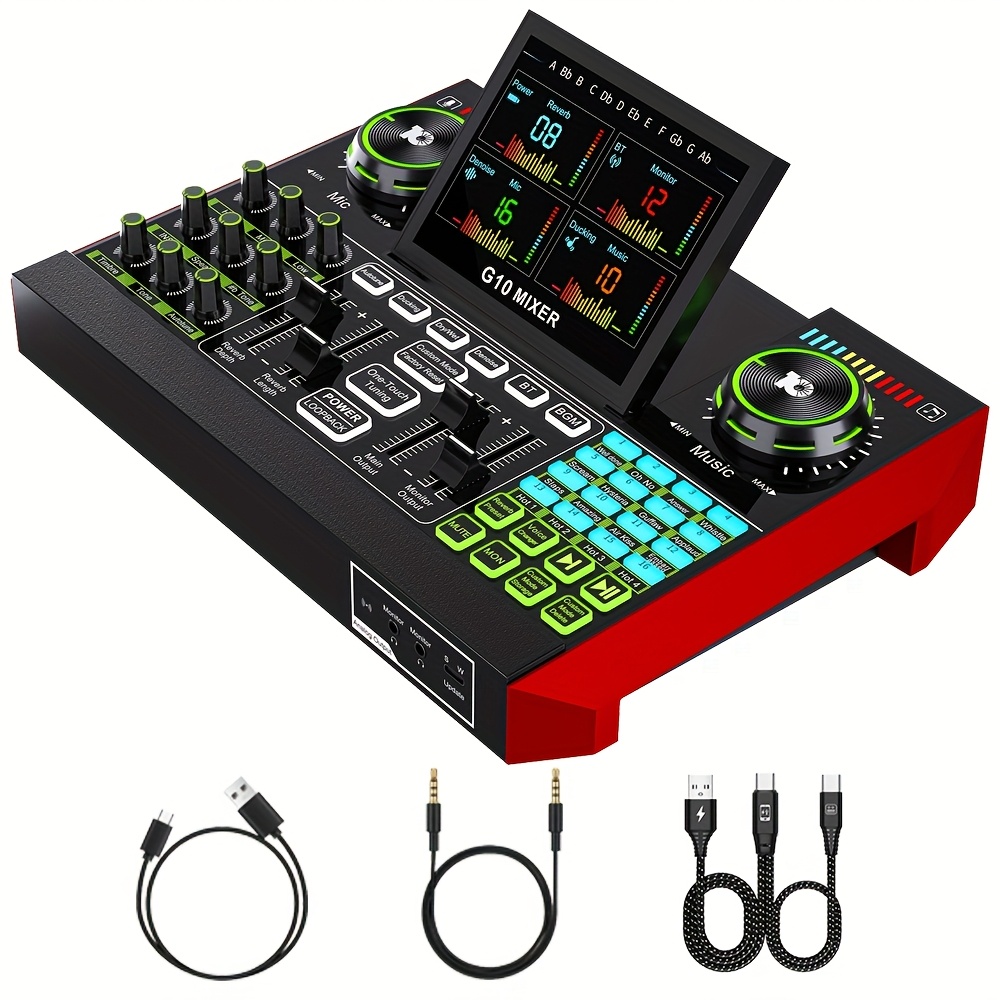 Audio Music Voice Changer - Tenlamp G10, mixer per musica elettronica,