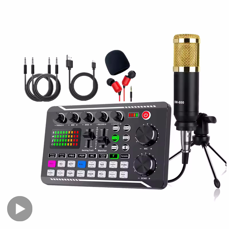 Audio Music Voice Changer - Microfono professionale Microfono Scheda mixer audio
