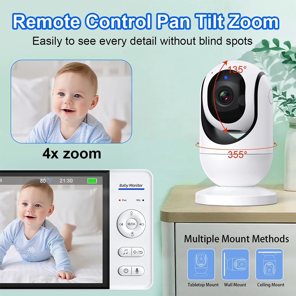 No WiFi Baby Monitor da 7 poll - Audio Music Video recensione e prezzo