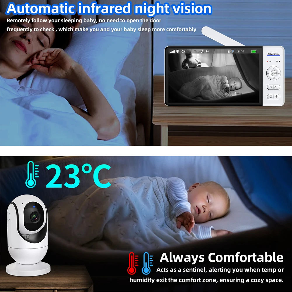 No WiFi Baby Monitor da 7 poll - Audio Music Video recensione e prezzo
