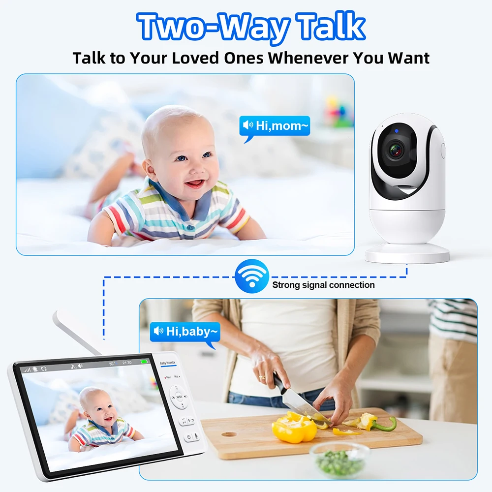 No WiFi Baby Monitor da 7 poll - Audio Music Video recensione e prezzo