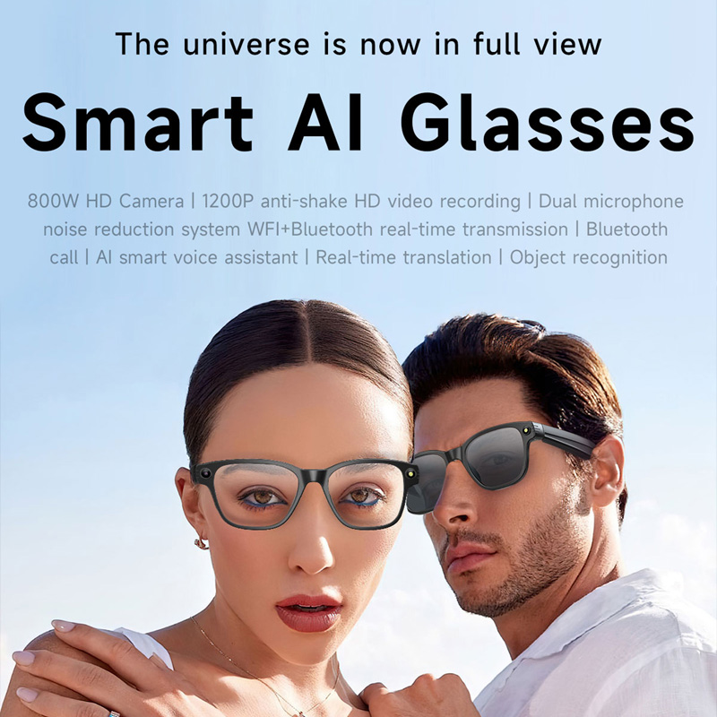 Occhiali Smart AI con Fotocame - Audio Music Video recensione e prezzo