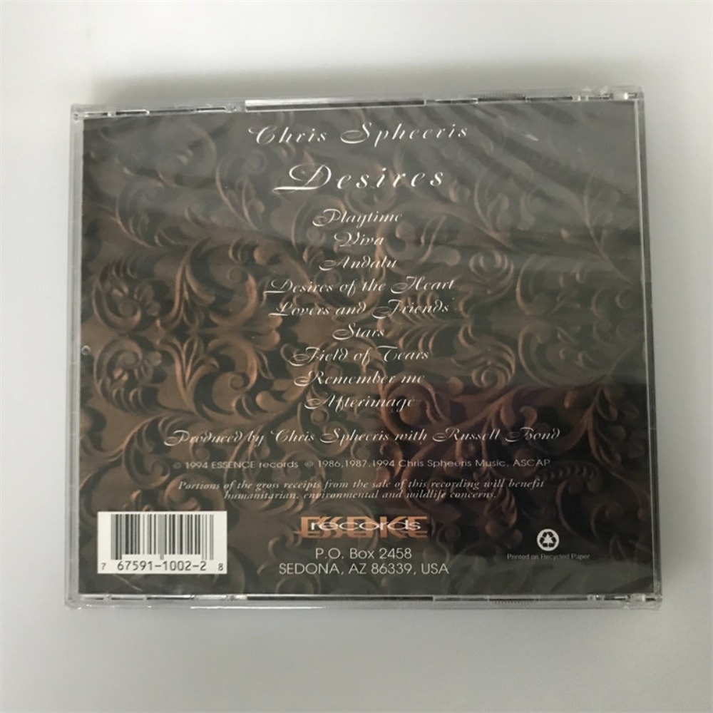 CD 'Desires' di Chris Spheeris - Audio Music For recensione e prezzo