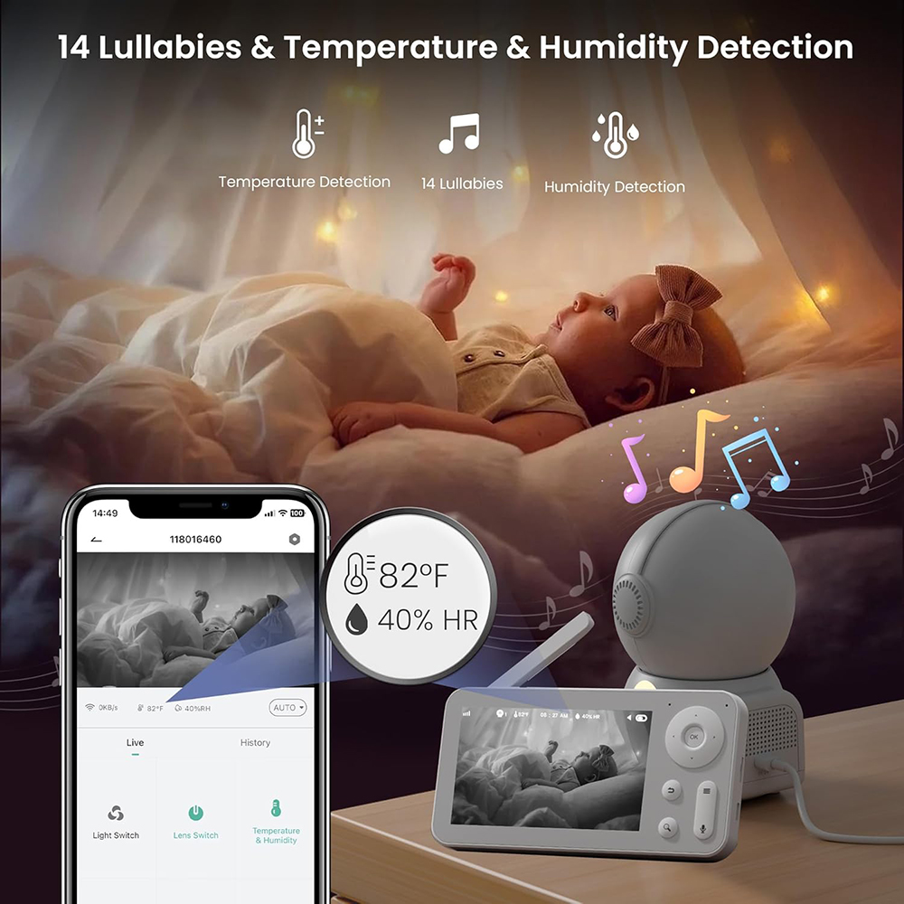 Baby monitor 2K con 2 telecame - Audio Music Video recensione e prezzo